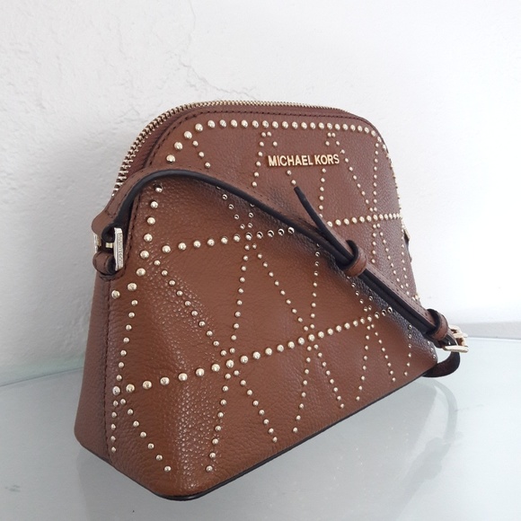 NWT MICHAEL KORS LEATHER ADELE DOME CROSSBODY BAG - Picture 3 of 8